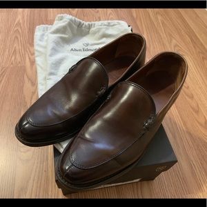 Allen Edmonds 7M Drk Brn Leather Split-Toe Loafers